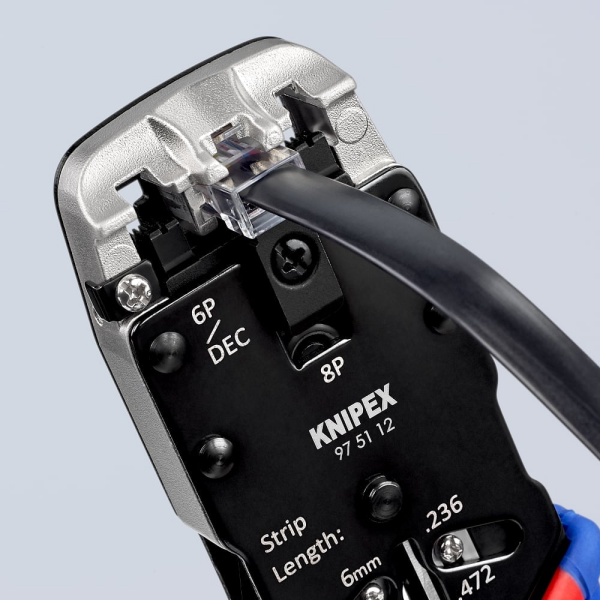 KNIPEX Telefon Bağlantı Pensi Jak Sıkmak İçin (975112)