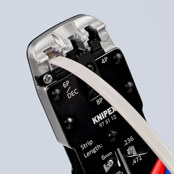 KNIPEX Telefon Bağlantı Pensi Jak Sıkmak İçin (975112)