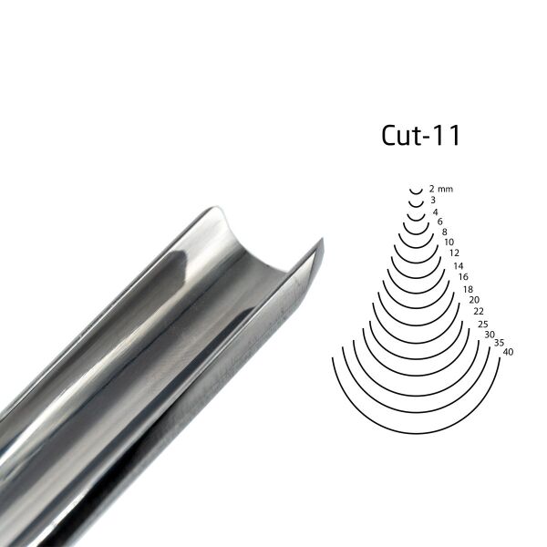 KIRSCHEN  Two Cherries Düz Tip Geniş Oluklu Iskarpela 18 mm Cut11 (3111018)