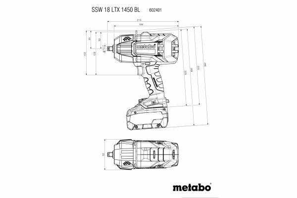 METABO SSW 18 LTX 1450 BL Akülü Somun Sıkma 18 Volt 5.5 Ah