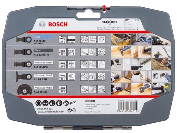 BOSCH Starlock Raspa Bıçak Seti 5 Parça (2608664131)
