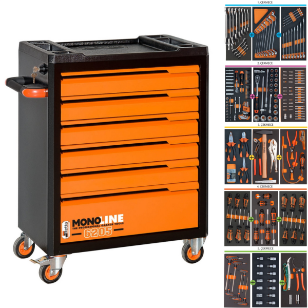 Retta Takım Arabası 6 Çekmeceli 245 Parça - RTA6205