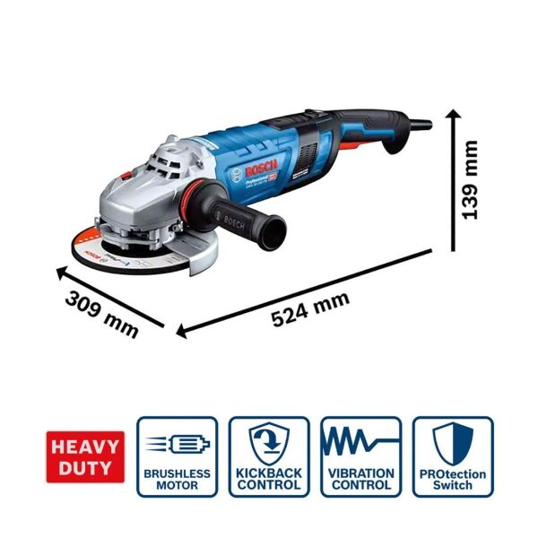 Bosch GWS 30-180 PB Büyük Taşlama Makinesi 2800 Watt - 06018G0100