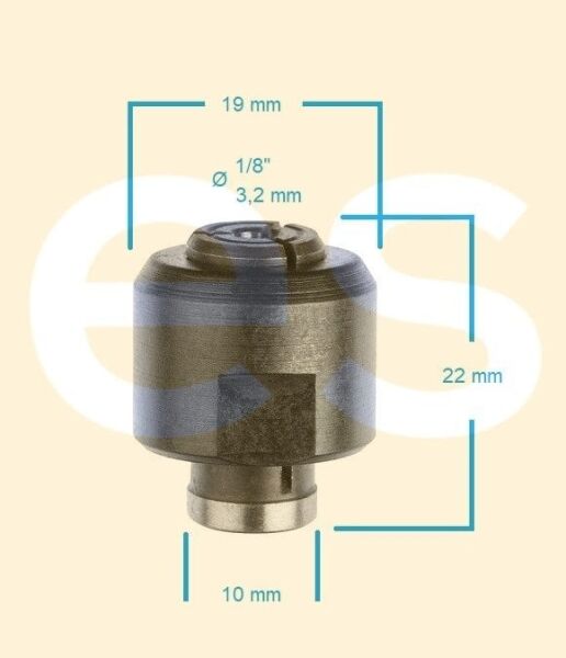 BOSCH Somunlu Pens Seti 1/8'' 3,2 mm (Kalıpçı Taşlama - Freze için)