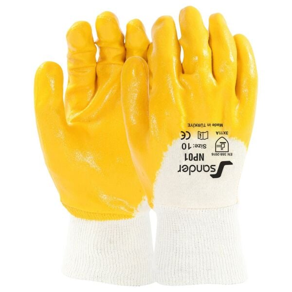 SANDER NP 01 Nitril Eldiven 9 Numara