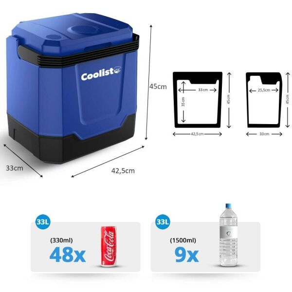 COOLIST CLT33 Sıcak - Soğuk Oto Buzdolabı 33 Litre 12/220 Volt