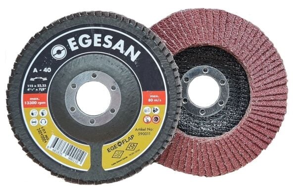 EGESAN Quality 115 mm Flap Disk Zımpara Al.Ox (Kum Seçiniz)