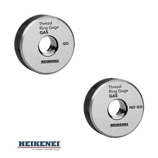 Heikenei Gaz Diş Geçer Geçmez Halka Diş Mastar Seti 2A Gaz Diş Dişi Vida Mastarı