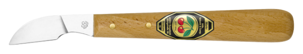 KIRSCHEN Two Cherries Uzun Eğri Ağızlı Ahşap Oyma Bıçağı (3352000)