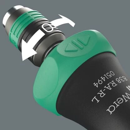WERA Kraftform  838 RA R L Bits Tutuculu Cırcırlı Tornavida