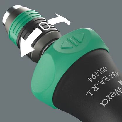 WERA Kraftform  838 RA R L Bits Tutuculu Cırcırlı Tornavida