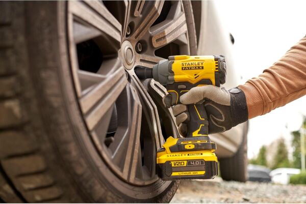 Stanley Fatmax 18V Şarjlı Kömürsüz Darbeli Matkap & Şarjlı Somun Sıkma 1x4Ah Akü - SFMCK217M1S