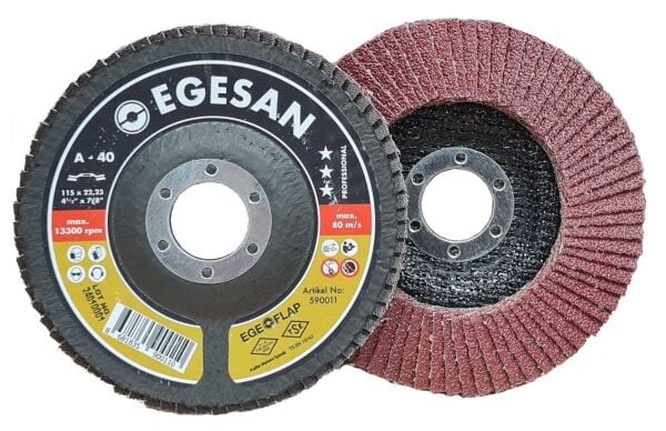 EGESAN Pro 115 mm Flap Disk Zımpara Al.Ox (Kum Seçiniz)