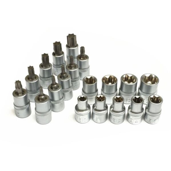 NEXON 5440 1/2'' İç-Dış Torx Lokma Anahtar Takımı 19 Parça