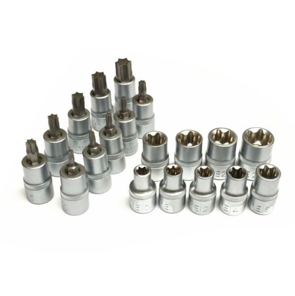NEXON 5440 1/2'' İç-Dış Torx Lokma Anahtar Takımı 19 Parça