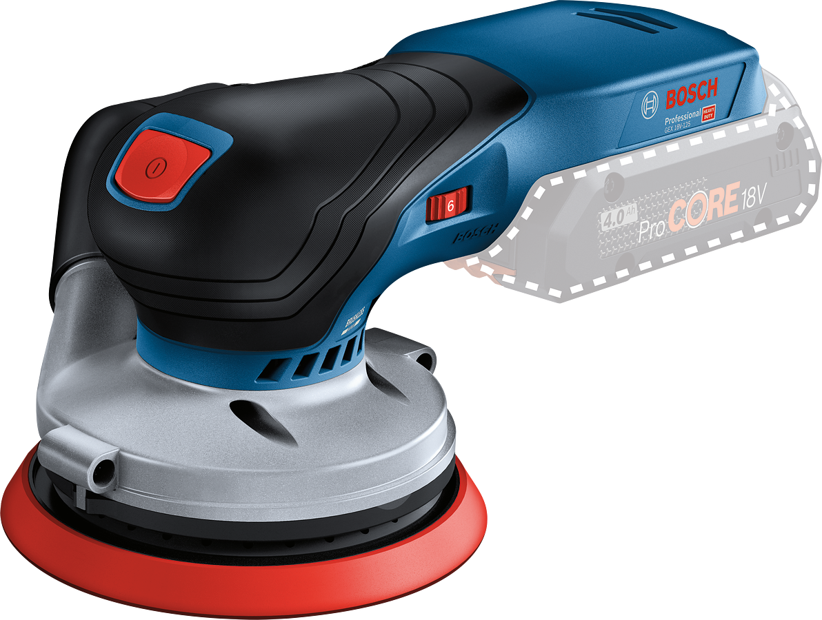 BOSCH GEX 18V-125 Akülü Eksantrik Zımpara Makinası 18 Volt (Akü ve Şarj Aleti Hariç)