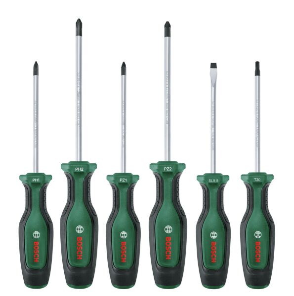 BOSCH 6 Parça Tornavida Takımı (1600A027PM)