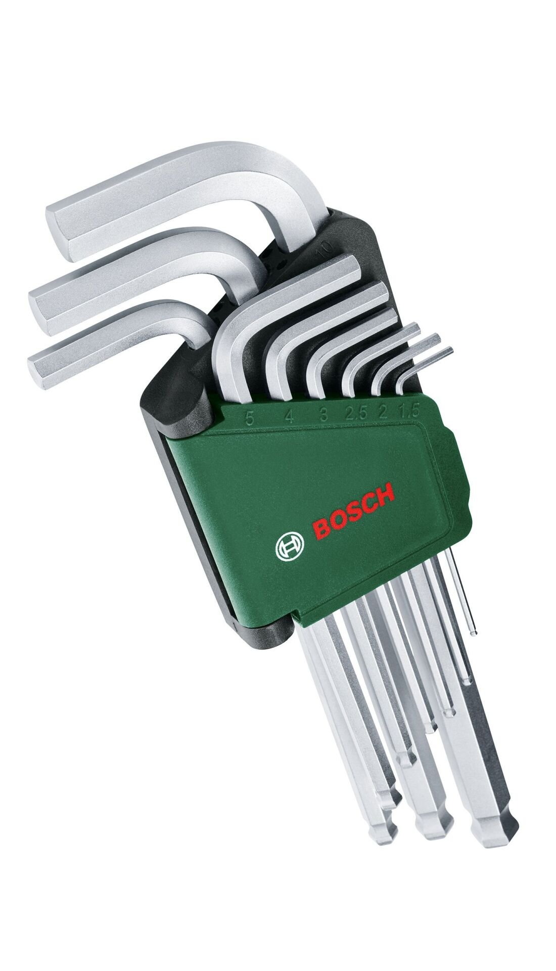 BOSCH Top Başlı Uzun Alyan Anahtar Takımı 9 Parça (1600A02BX9)