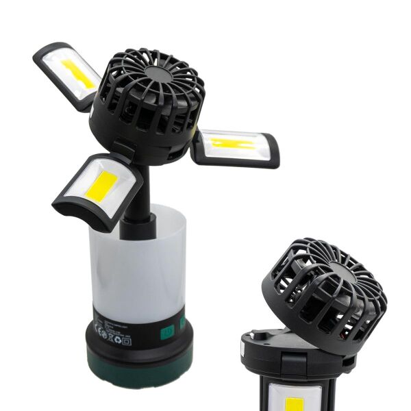 ROX Şarjlı Çok Fonksiyonlu Fanlı Outdoor Kamp Feneri 350 Lümen (153ROX0218)