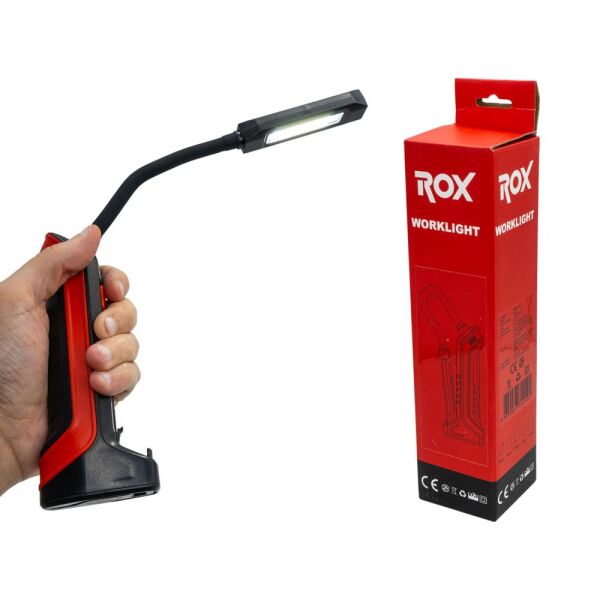 ROX Şarjlı Çok Amaçlı Esnek Boyunlu Çalışma Feneri 1000 Lümen (153ROX0220)