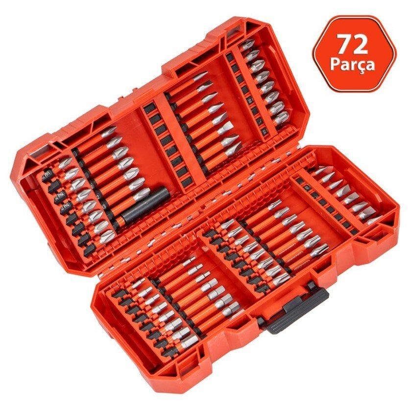 NEXON 6520 Adaptörlü Bits Uç Vidalama Seti 72 Parça