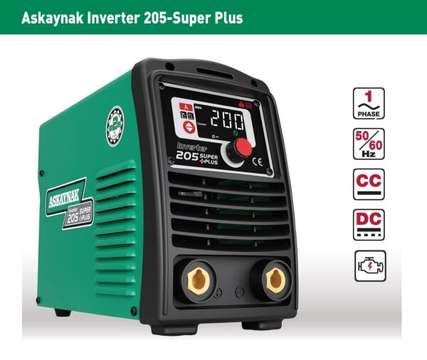 ASKAYNAK Inverter 205-Super PLUS Kaynak Makinası 200 Amper Dijital Ekran