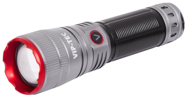 VIPTEC VEGA LT Şarjlı Uzun Menzilli Alüminyum El Feneri 1000 Lümen (VT891207)