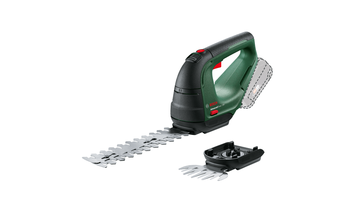 BOSCH AdvancedShear 18V-10 Akülü Çim ve Çit Kesme Makina Seti (Akü ve Şarj Aleti Hariç)