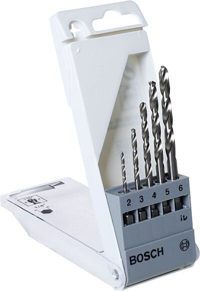 BOSCH 5 Parça 1/4 Girişli HSS-G Metal Matkap Ucu Seti