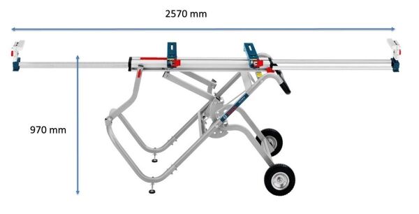 BOSCH GTA 2500 Gönye Kesme İçin Tekerli Çalışma Tezgahı