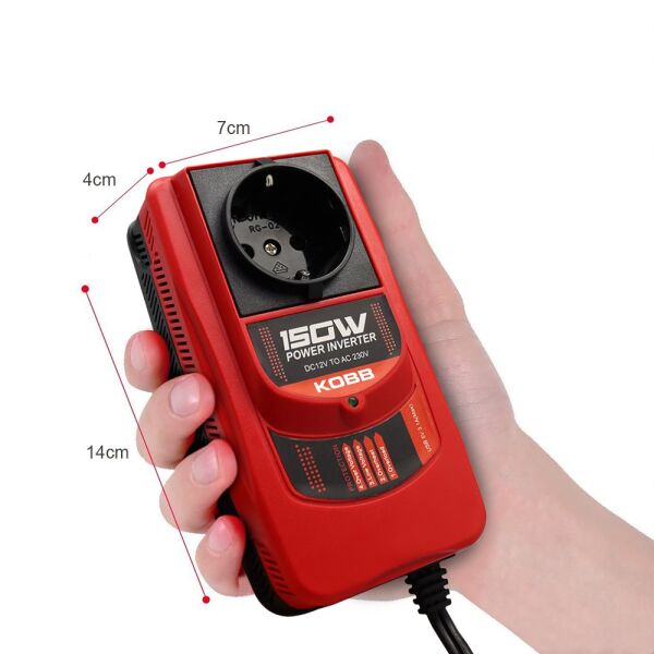 KOBB KBN150 Araç İçi Inverter 12V-220V 150 Watt