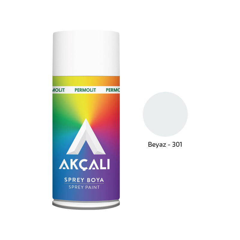 Akçalı Sprey Boya 301 Parlak Beyaz 400ml