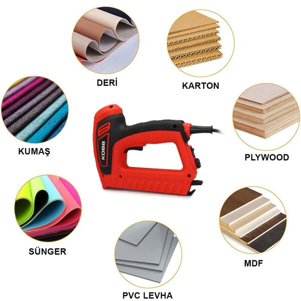 KOBB KBZ200 Elektrikli Zımba ve Çivi Çakma Tabancası