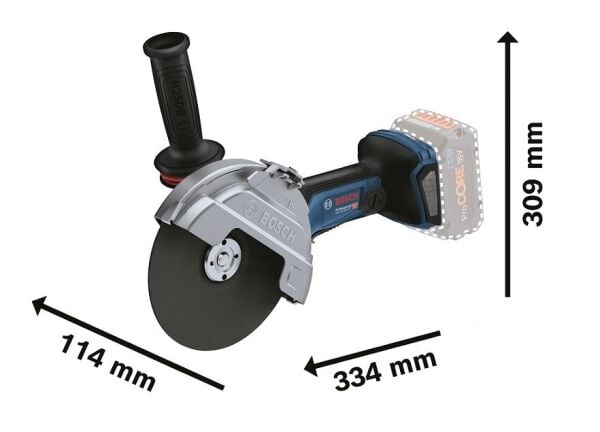 BOSCH GWS 18 V-180 P Akülü Taşlama 18 Volt 180 mm (Akü ve Şarj Aleti Hariç)