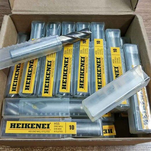 Heikenei HSS Freze Taşlanmış 4 Ağızlı Din844