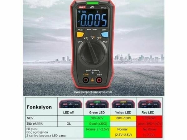 UNIT UT-123 Dijital Multimetre