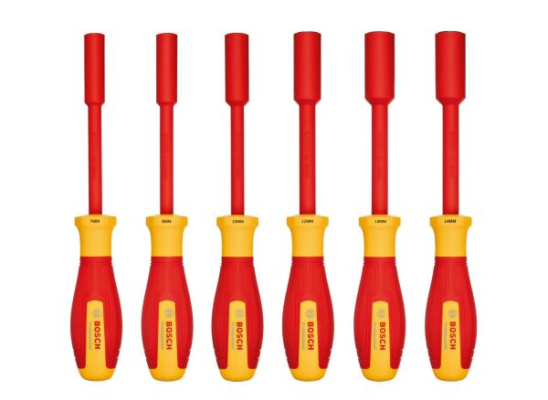 BOSCH Profesyonel İzoleli 1000 Volt 6 Parça Lokma Tornavida Takımı (1600A02NF3)