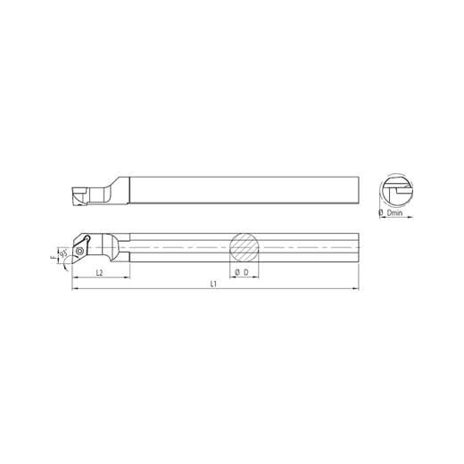 Heikenei Sducr Dcmt 0702/11T3 İç Çap Tornalama Kateri