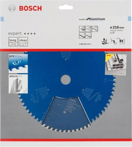 BOSCH Expert for Aluminyum 216x30x2,6 mm 64 Diş Aluminyum Elmas Daire Testere