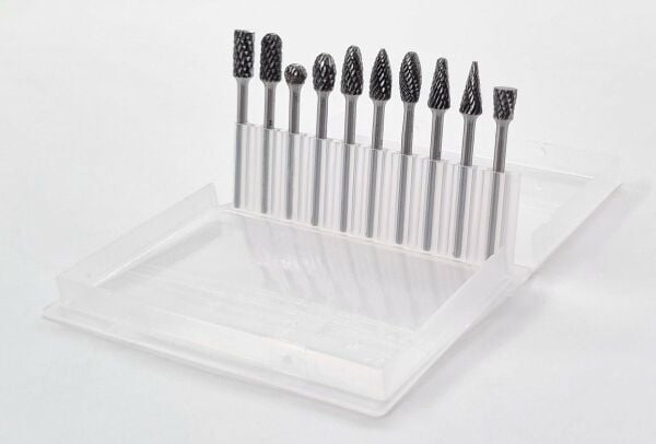 NEXON 10 Parça Elmas - Karbür Kalıpçı Freze Ucu Ahşap - Metal (3 mm Saplı)