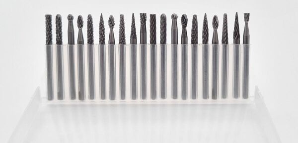 NEXON 20 Parça Elmas - Karbür Kalıpçı Freze Ucu Ahşap - Metal (3 mm Saplı)