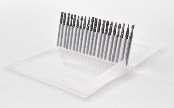 NEXON 20 Parça Elmas - Karbür Kalıpçı Freze Ucu Ahşap - Metal (3 mm Saplı)