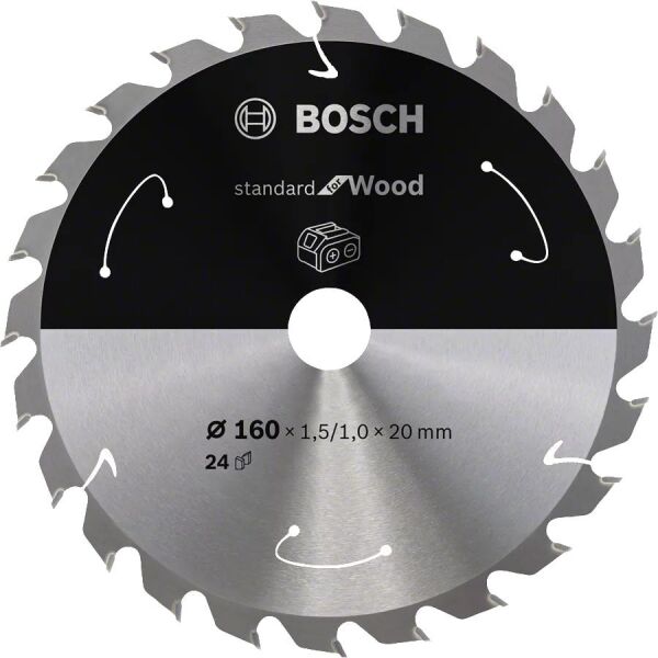 BOSCH 160x20x1,5 mm 24 Diş Ahşap Elmas Daire Testere Bıçağı