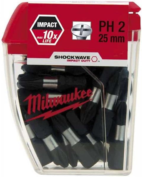 Milwaukee T4932430853 Yıldız Bits Uç Ph2x25mm Shockwave