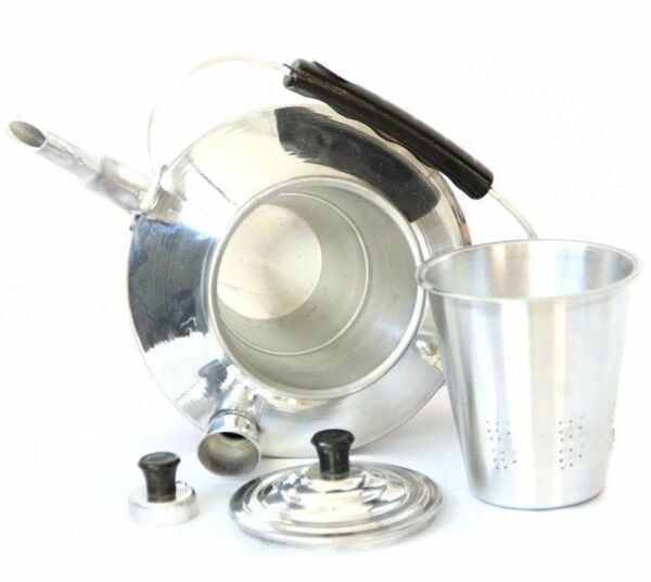 MADFOX Çift Taraflı Alüminyum Çaydanlık N°22 Süzgeçli Demlik