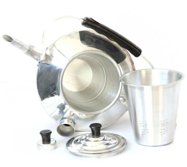 MADFOX Çift Taraflı Alüminyum Çaydanlık N°22 Süzgeçli Demlik