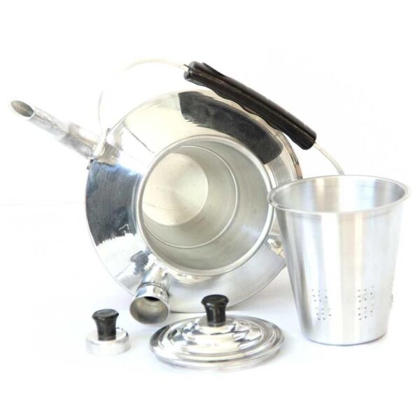 MADFOX Çift Taraflı Alüminyum Çaydanlık N°22 Süzgeçli Demlik