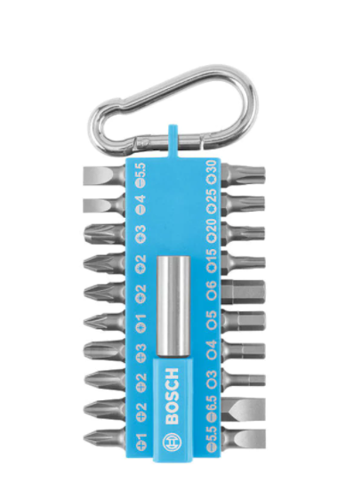 BOSCH 21 Parça Kancalı Bits Uç Seti Mavi (2607002822)