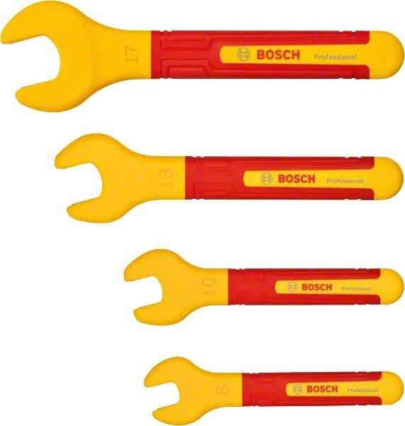 BOSCH Profesyonel İzoleli 1000 Volt Çatal Ağız Anahtar Seti 4 Parça(1600A02NE8)