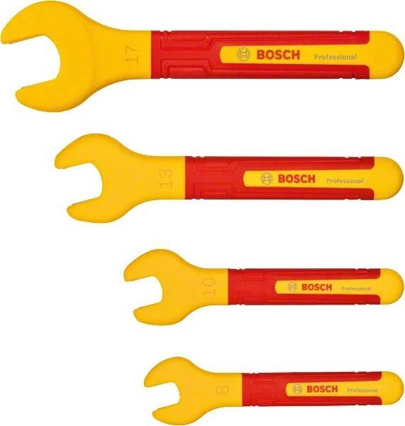 BOSCH Profesyonel İzoleli 1000 Volt Çatal Ağız Anahtar Seti 4 Parça(1600A02NE8)